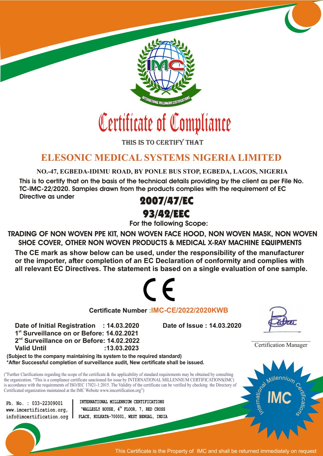CE Compliance (Nigeria)